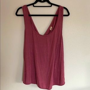 Cross open back tank top